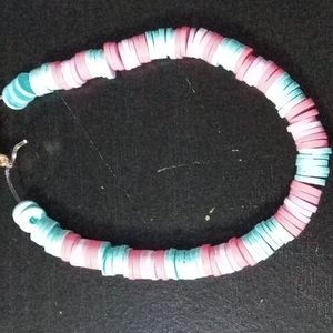 Clay bead bracelet
